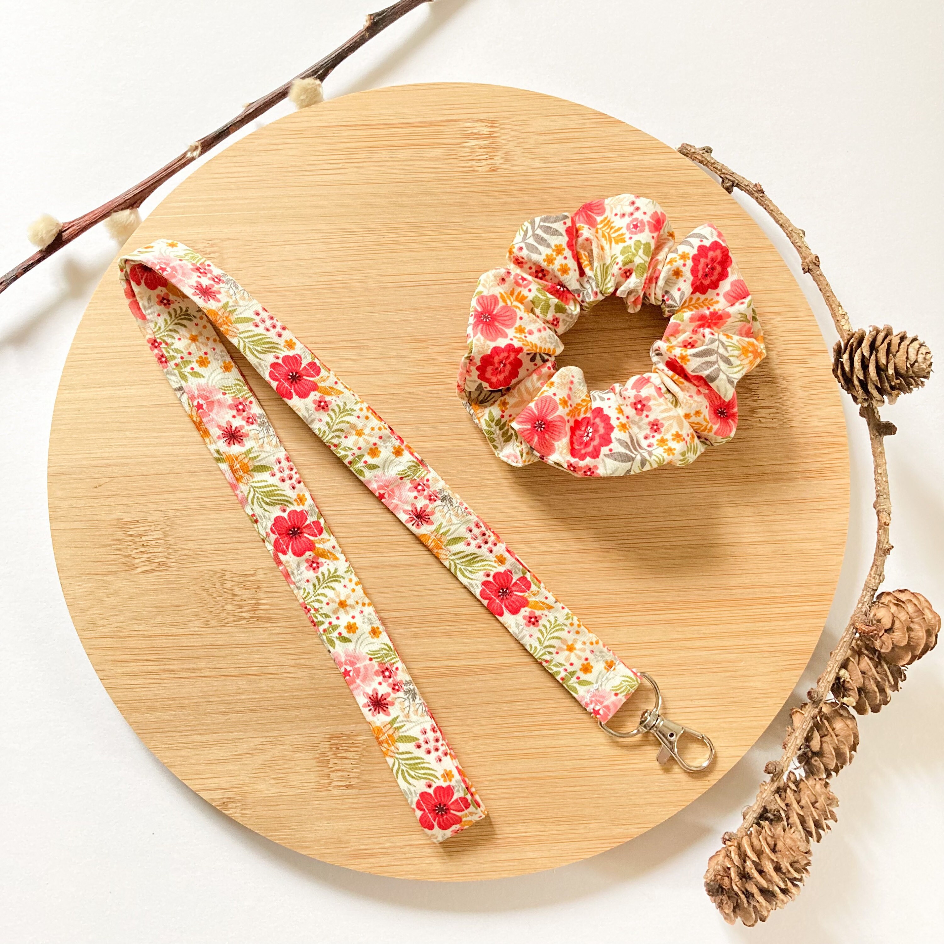 Flower Print Lanyard // Floral Lanyard Lanyard for Keys Etsy UK