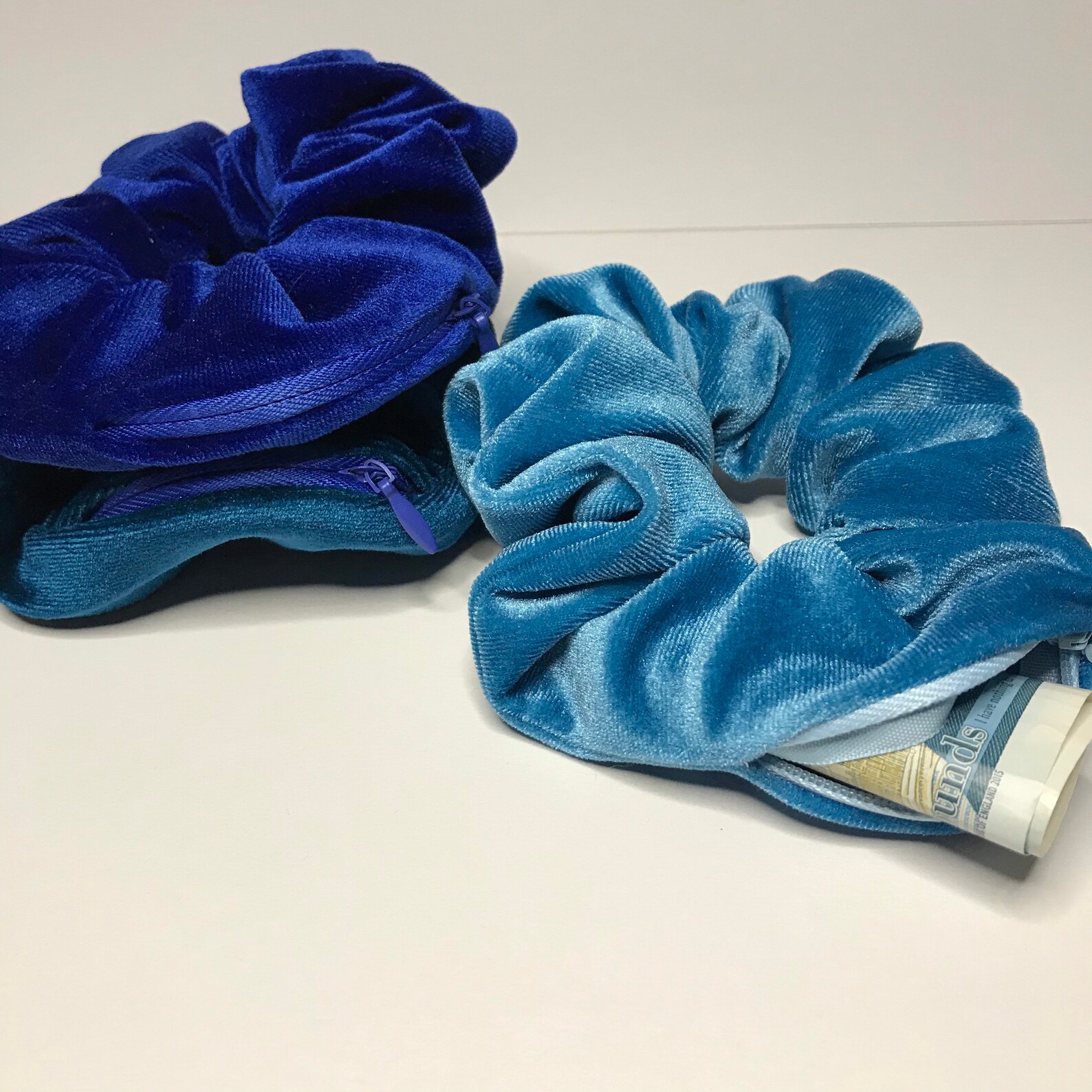 Velvet Zipper Scrunchies // Zipper Scrunchie Stashy Etsy