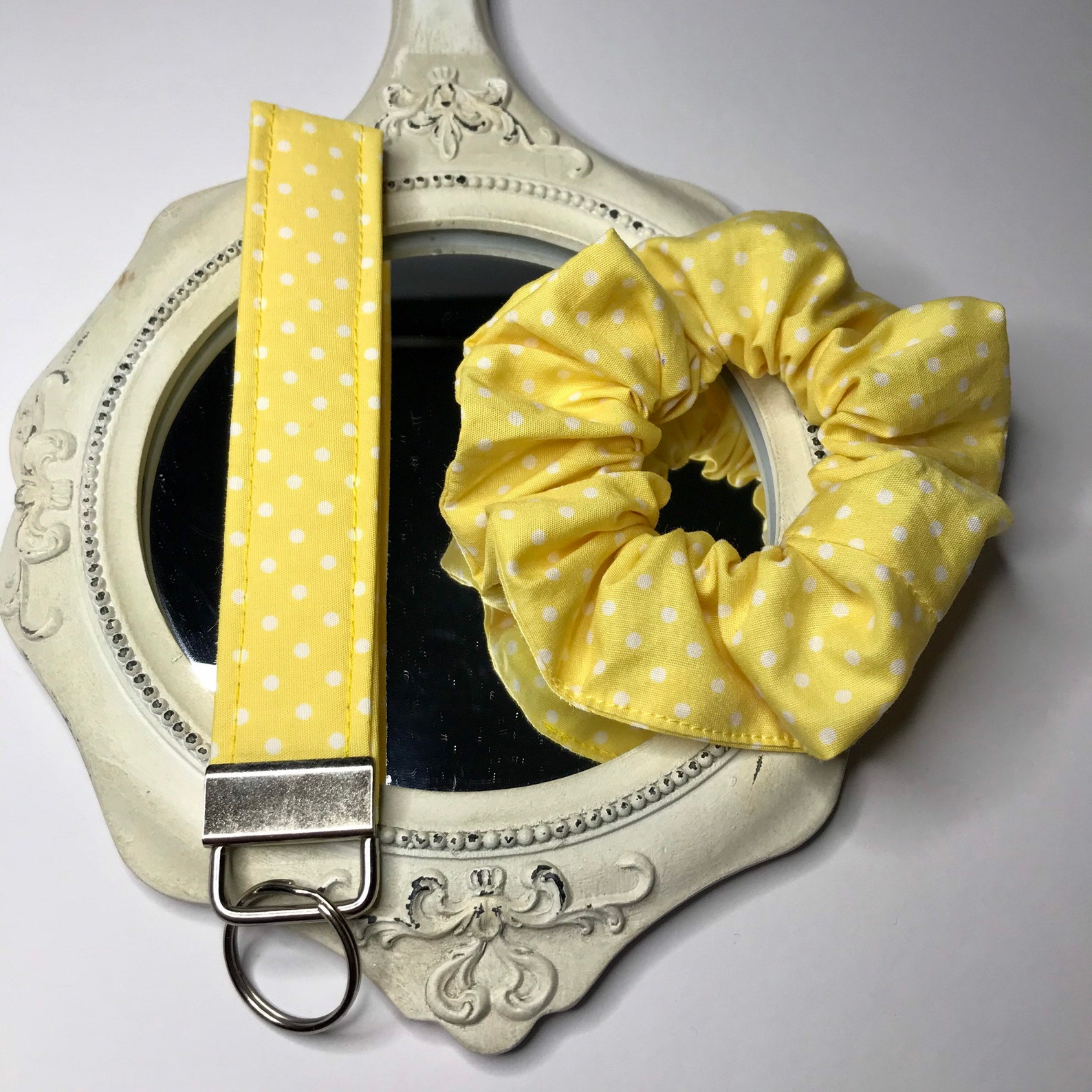 Spotted Key Fobs // Fabric Key Chain Key Fob With Matching Etsy UK