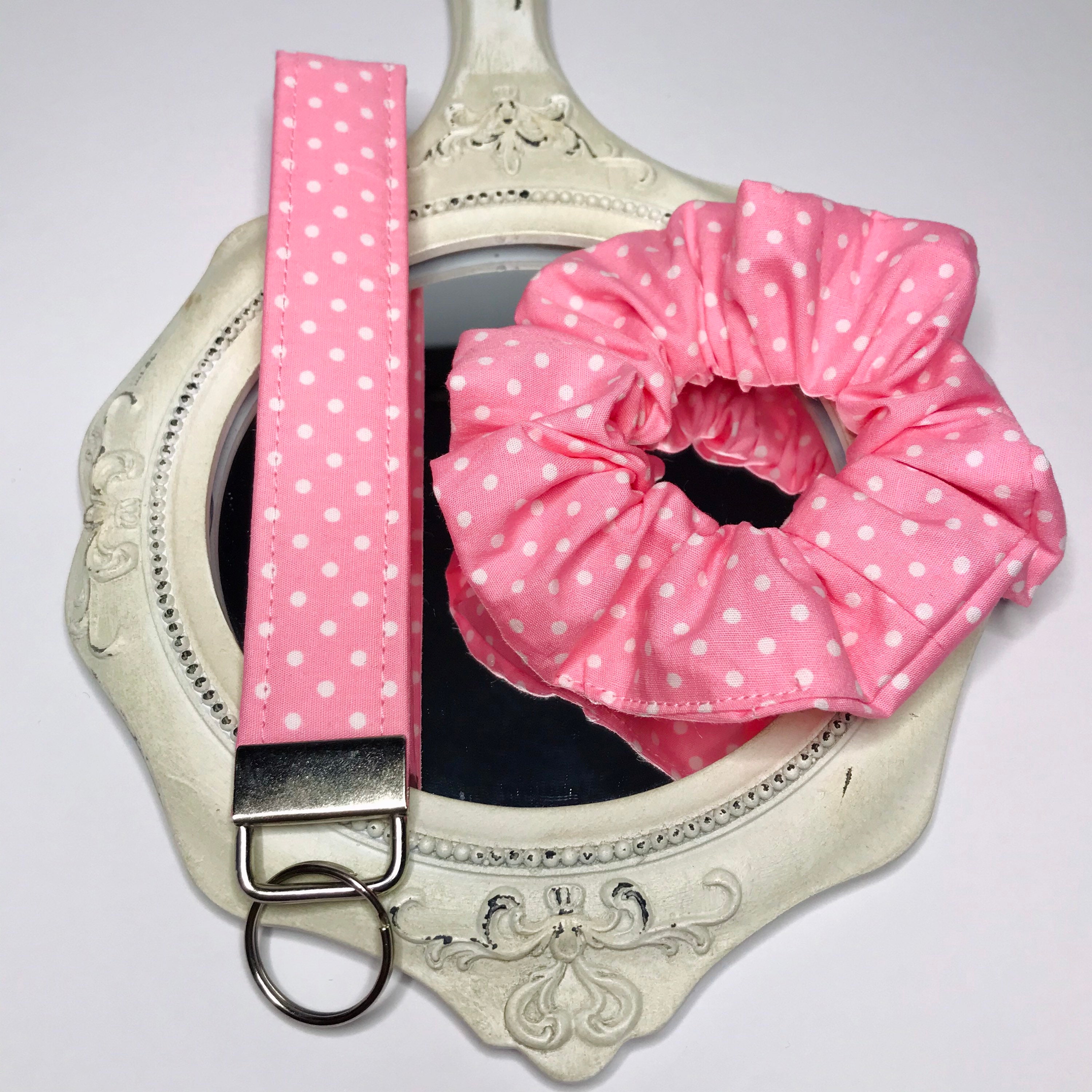 Spotted Key Fobs // Fabric Key Chain Key Fob With Matching Etsy UK