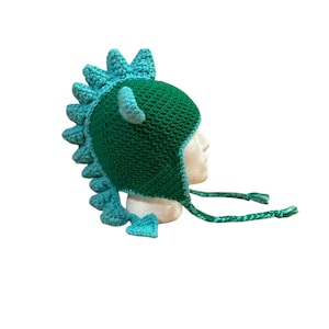 Dragon hat Year of the Dragon gift, shown here in greens, Ice Dragon birthday gift Fire Dragon hat - your bespoke choice of colours