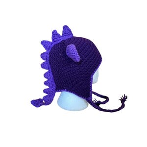 Purple Dragon hat Year of the Dragon gift, Dragon birthday gift multi coloured Dragon hat - hand crafted in your choice of colours