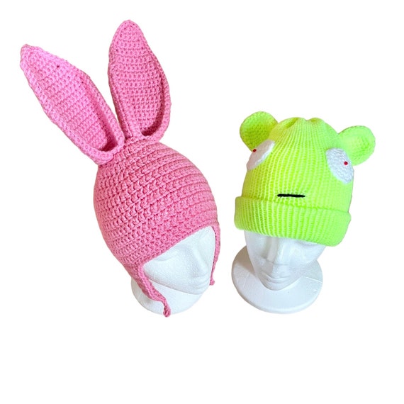 Louise Hat Pink Bunny Ears Hat Louise Bunny Ears Beanie