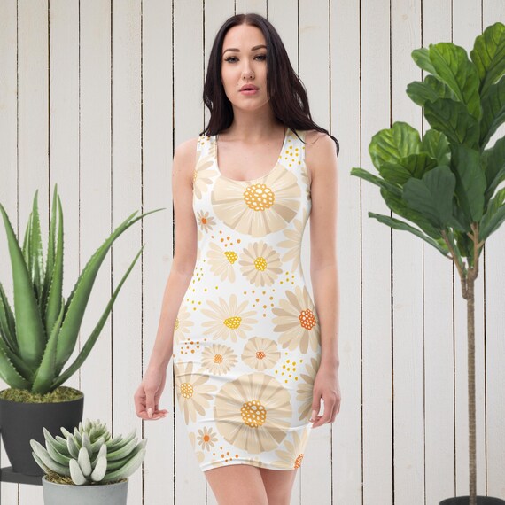 knee length dresses for ladies Pink Floral Mini Dress