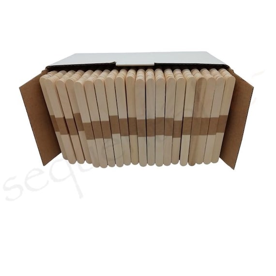 Wooden Lollipop Sticks Natural Lolly Sticks Popsicle Sticks For Arts Crafts School Projects Plant Label Home Decorations DIY114mm X 10mm X 2mm (150