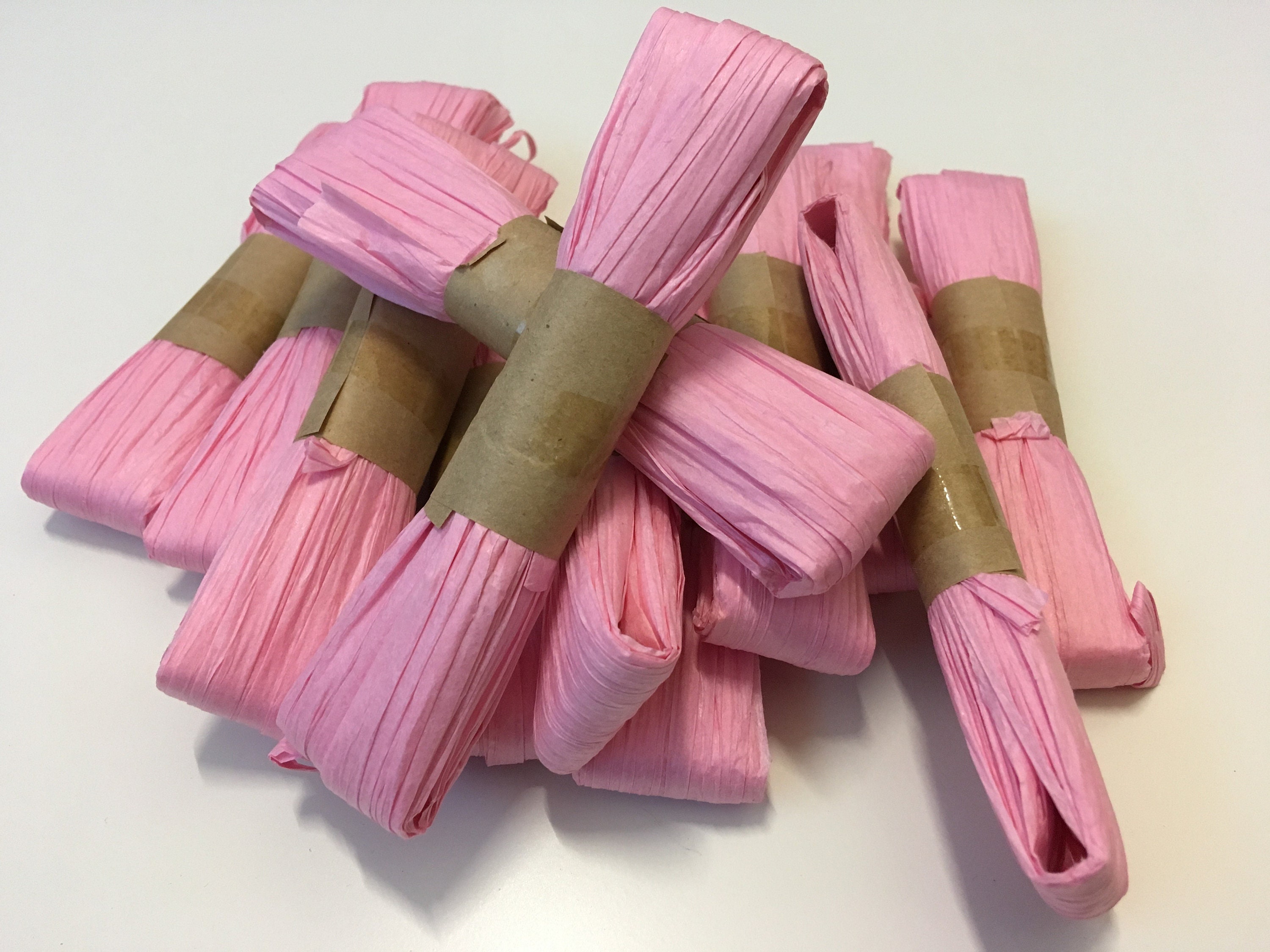 1 Pack PINK Paper Raffia Ribbon 10m Long School Stuff Craft Etsy UK