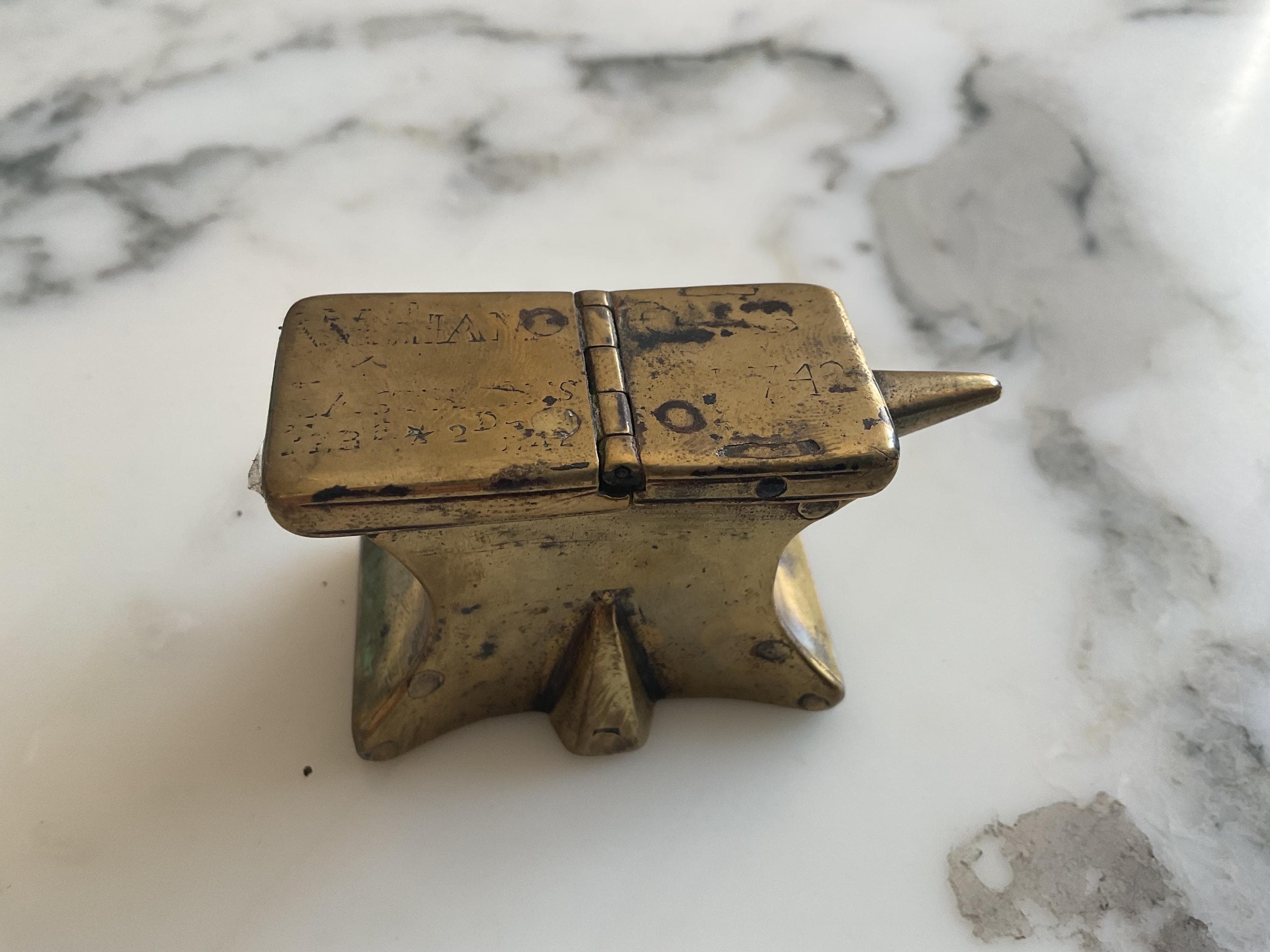 Small Brass Anvil - Etsy