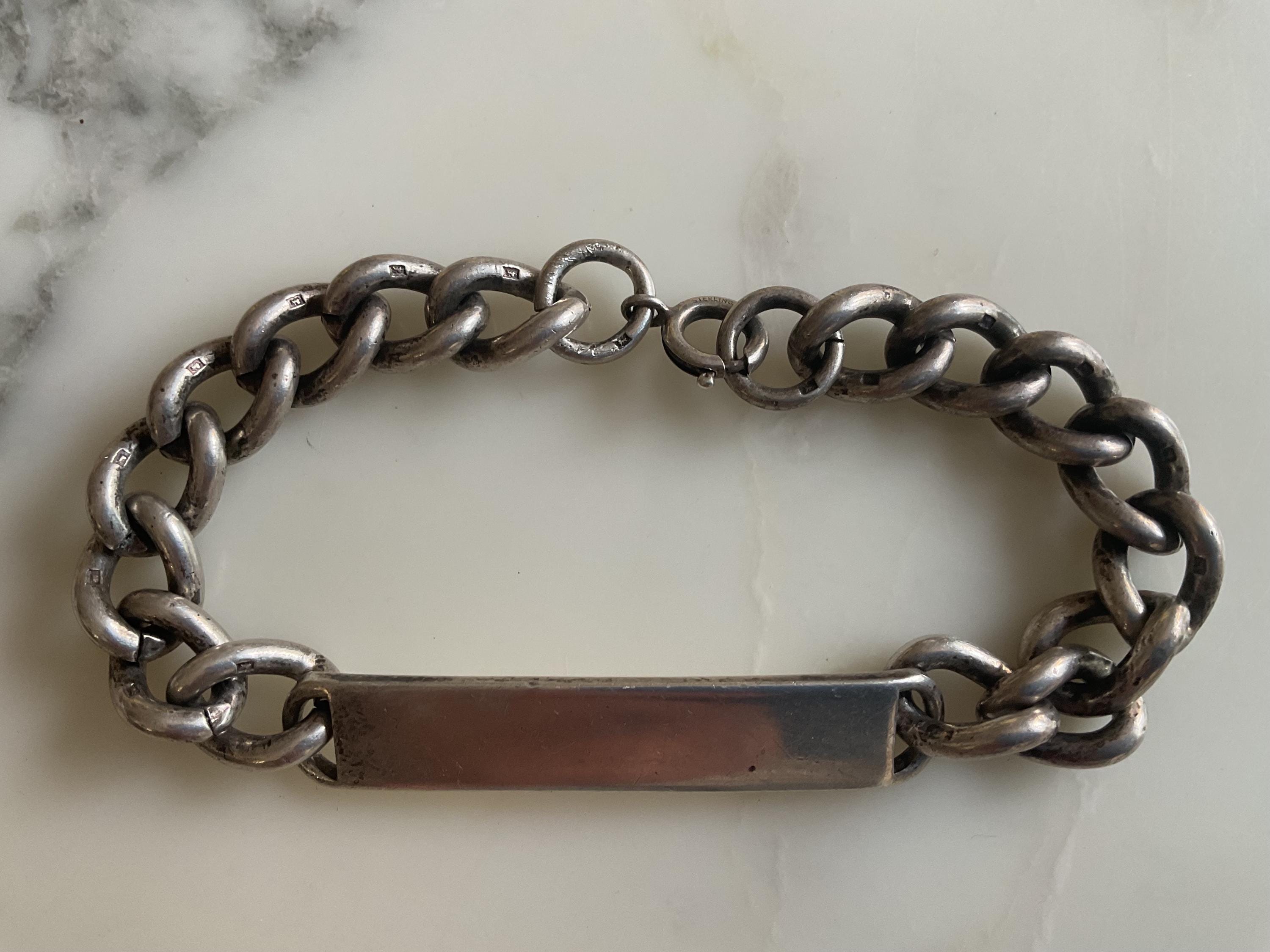 70s id bracelet - Etsy 日本