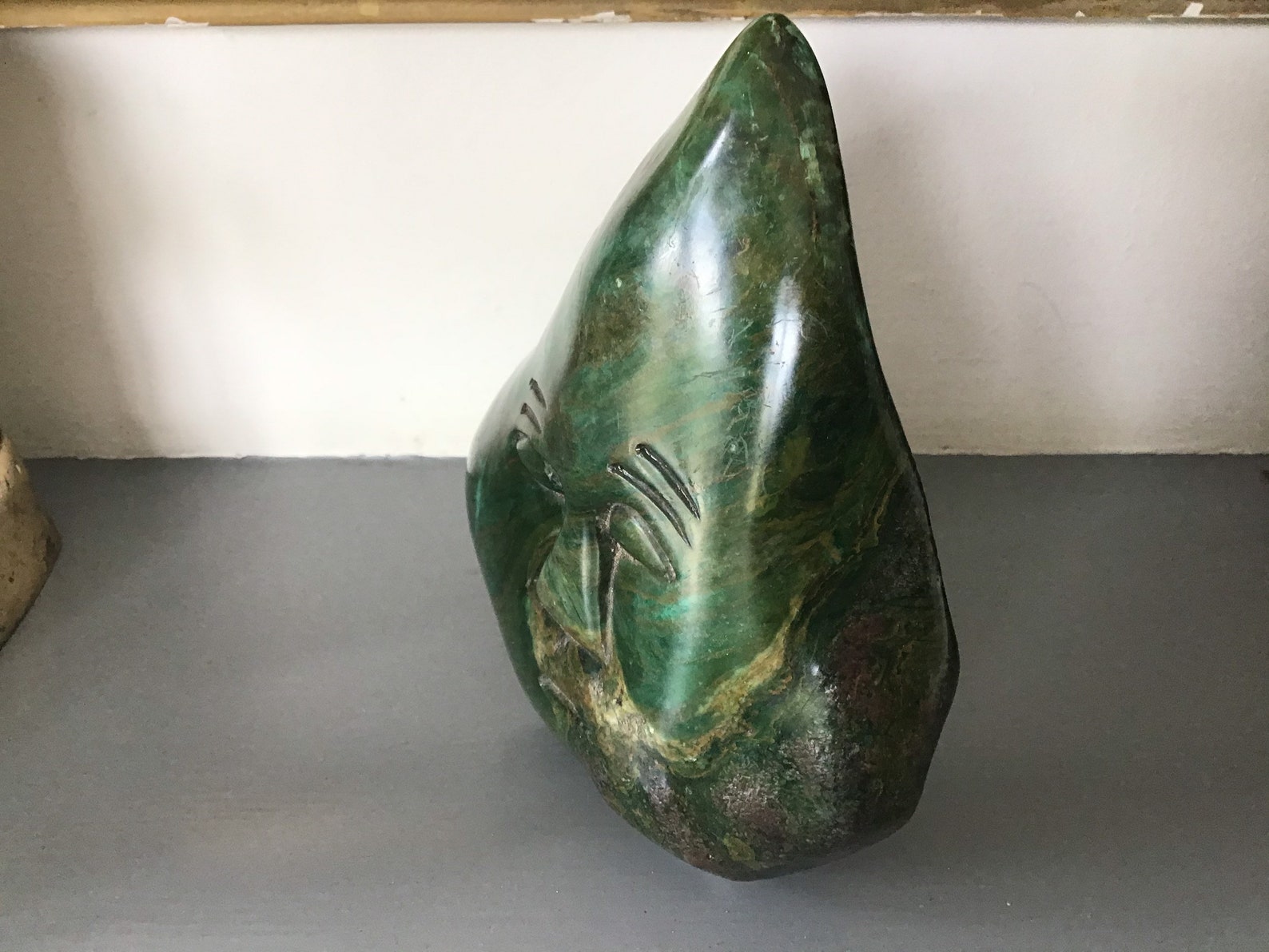 Remarkable Early 20th Century Inuit Greenstone Face Carving. Etsy