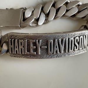 Harley Davidson Sterling Silver Bracelet - Etsy