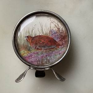 Ein entzückendes Edwardian Menü oder Platzhalter aus Sterling Silber.