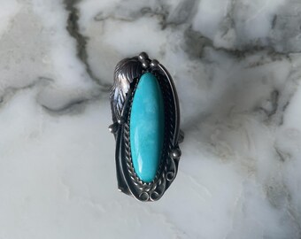 Pendentif Vintage Navajo En Argent Massif Avec Nacre Et Turquoise - Ancien, En Très Bon état