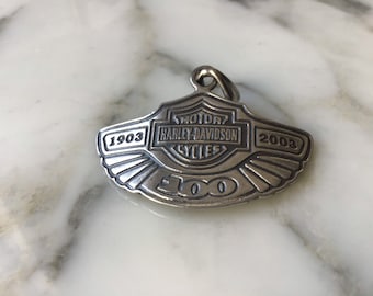 Superb vintage silver Harley Davidson anniversary edition ring.