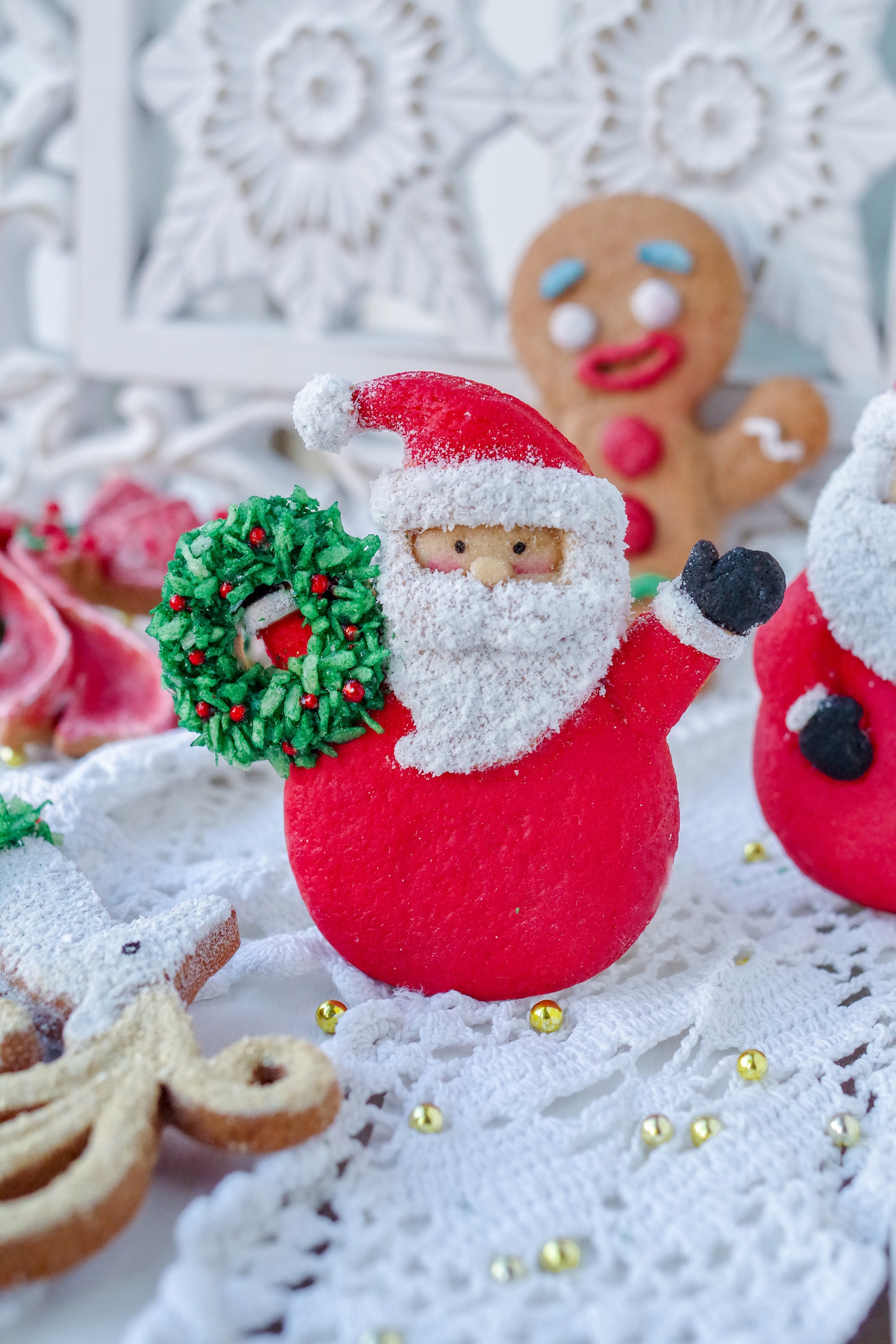 Christmas Santa Claus Silicone Mold for baking cookies Food | Etsy