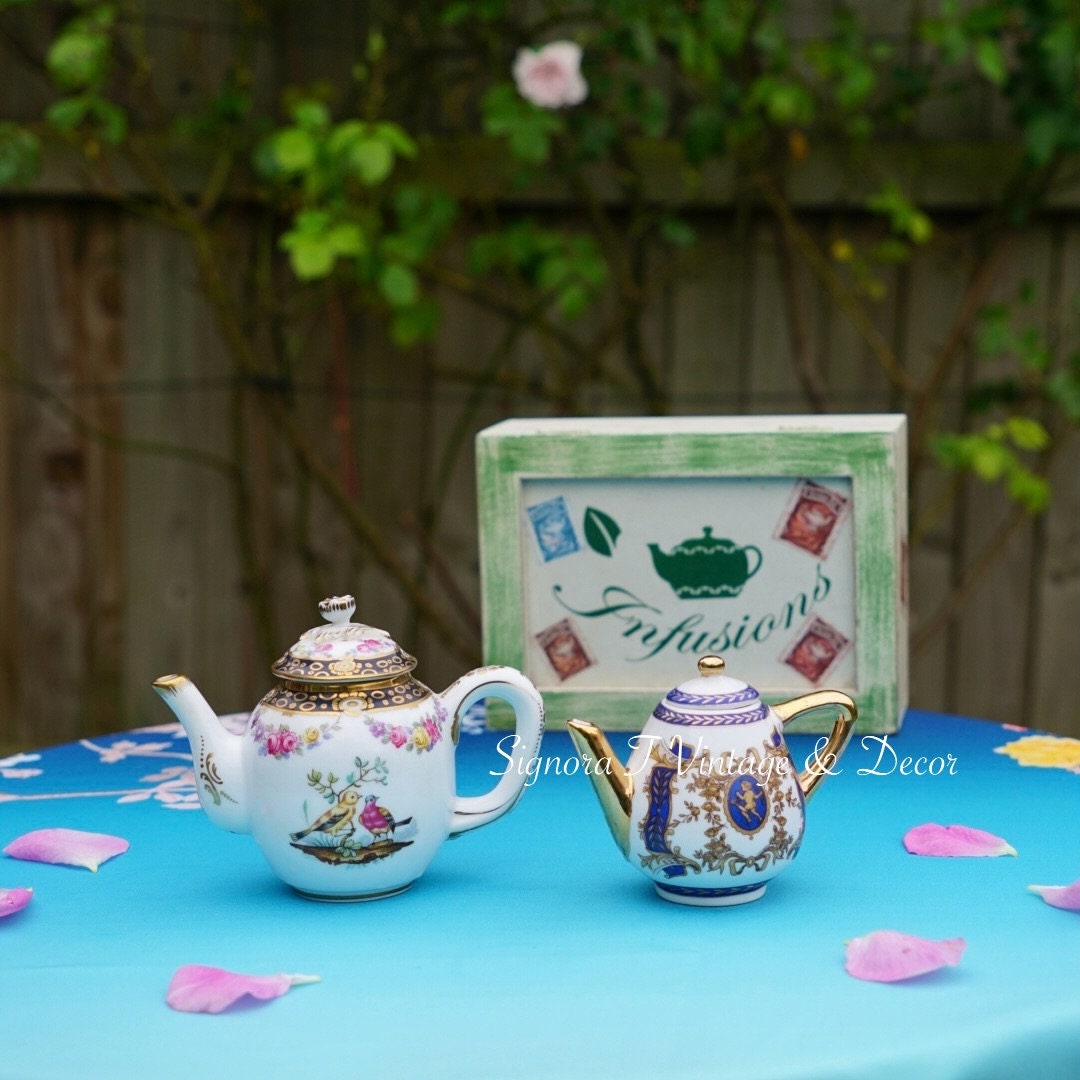 JOB Lots Vintage English Small Mini Teapots 9 Pieces Etsy