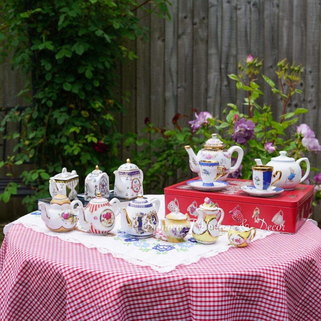 JOB LOT Vintage English Mini Teapots Teacups 15 Pieces Etsy