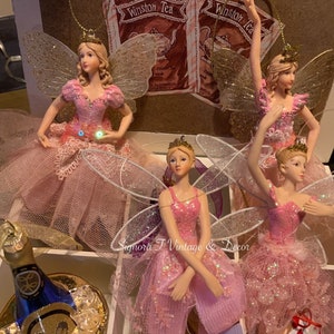 Pink Princess Fairy Hanging ornament for  Xmas, Deco