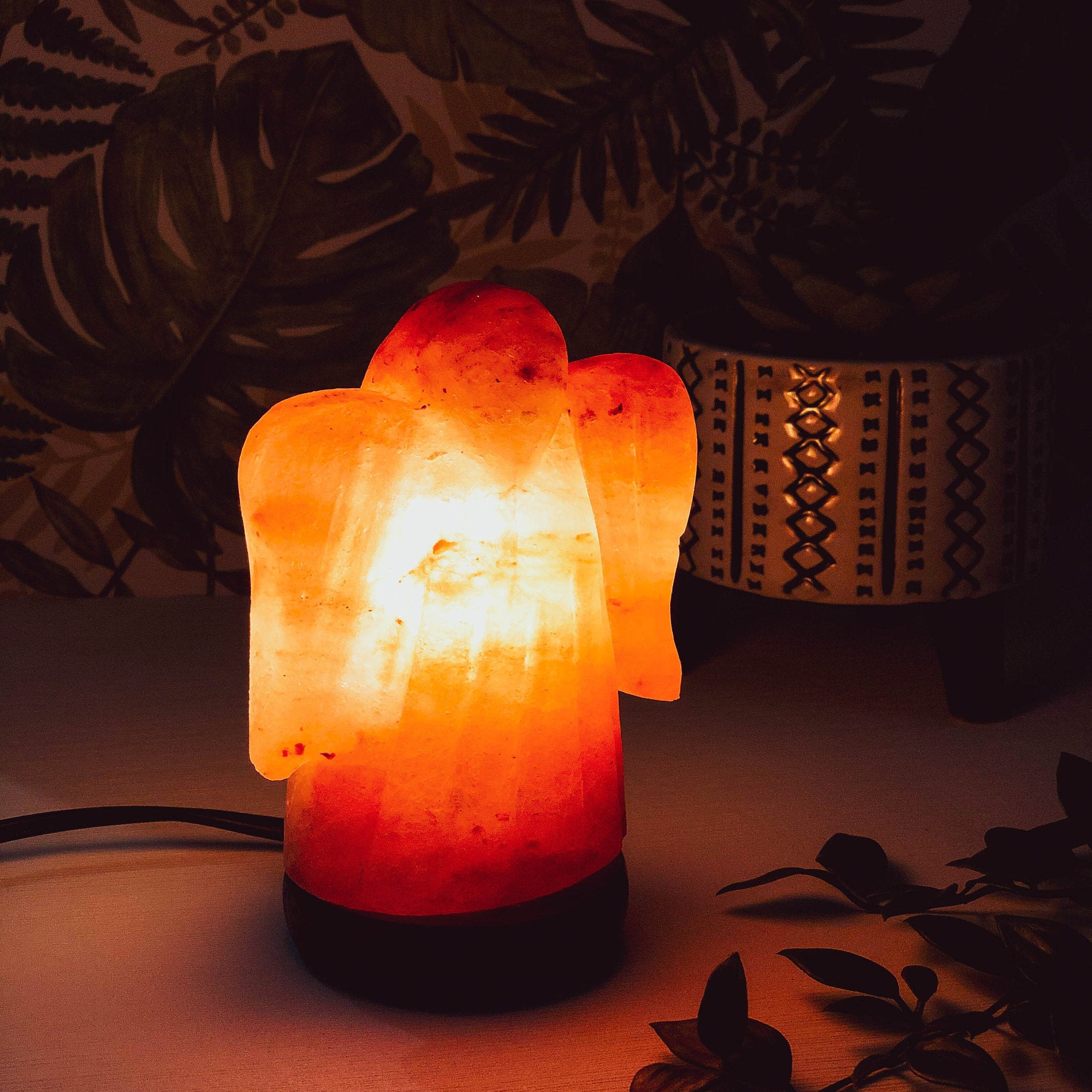 Angel Himalayan Salt lamp Angel Lamp Hand Crafted Lamp Room Etsy