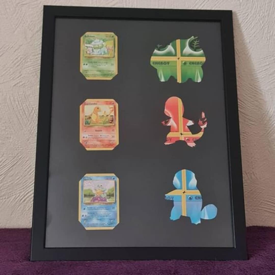 A4 Base Set Generation 1 Starters Frame - Etsy