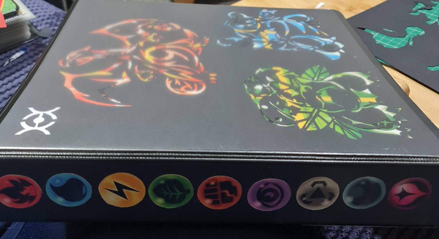 Pokemon Cards Folder Standard Etsy Israel