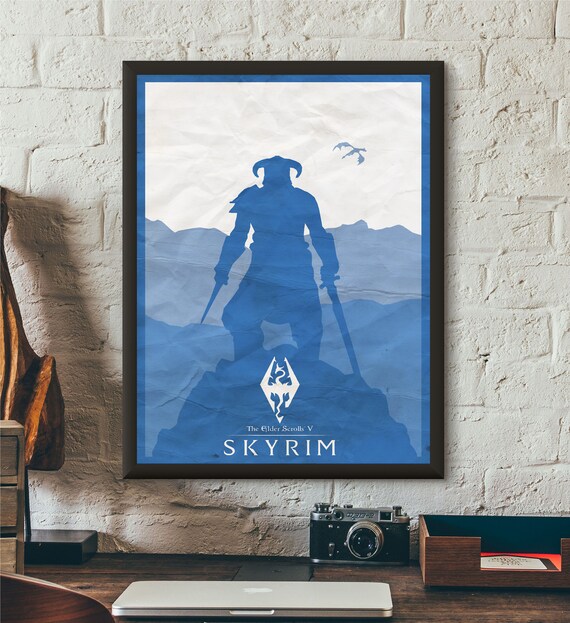 The Elder Scrolls V Skyrim Video Game Home Decor Poster Etsy