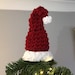 Santa hat tree topper, fun Christmas, alternative Christmas decoration, modern Christmas tree 