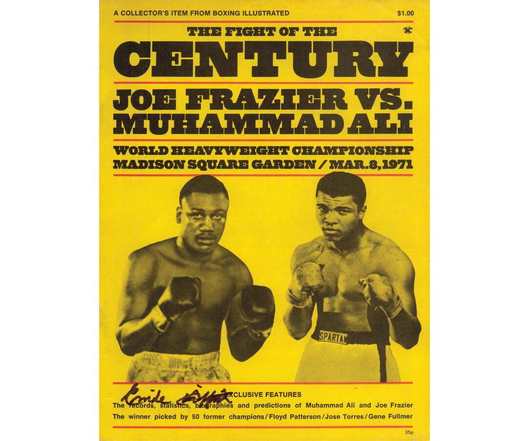 Muhammad Ali Vs Joe Frazier V3 SIGN METAL PLAQUE Vintage Poster Picture ...