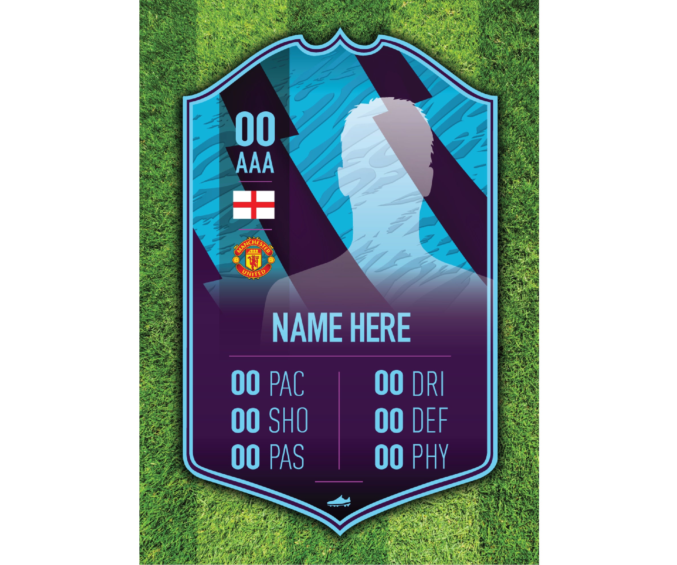 Personalised FIFA Card English League POTM Football FUT 2021 Etsy