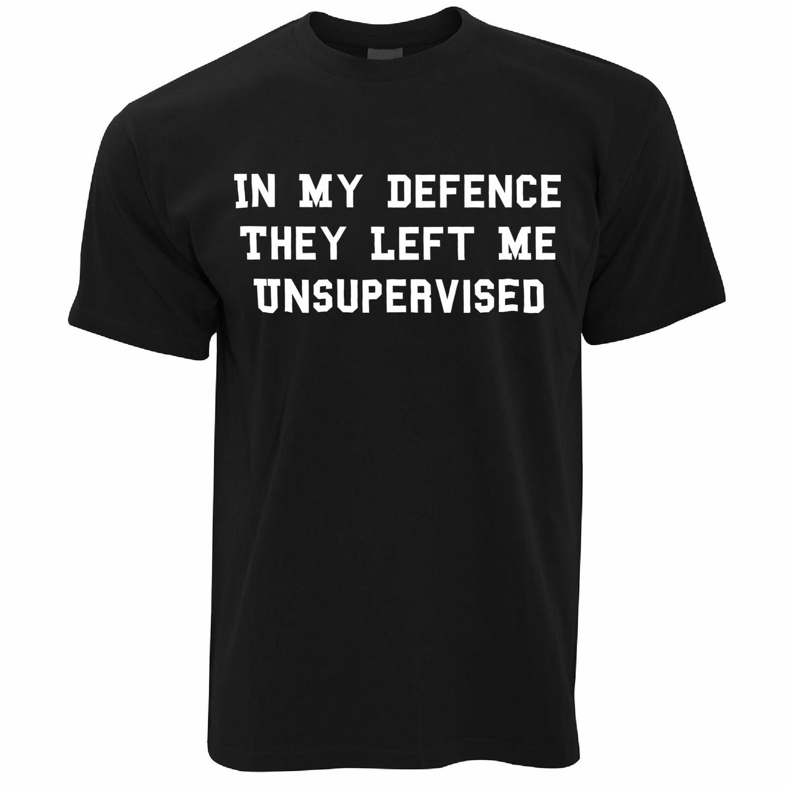 IN MY DEFENCE Mens Funny Black T Shirt Novelty Joke Tshirt | Etsy