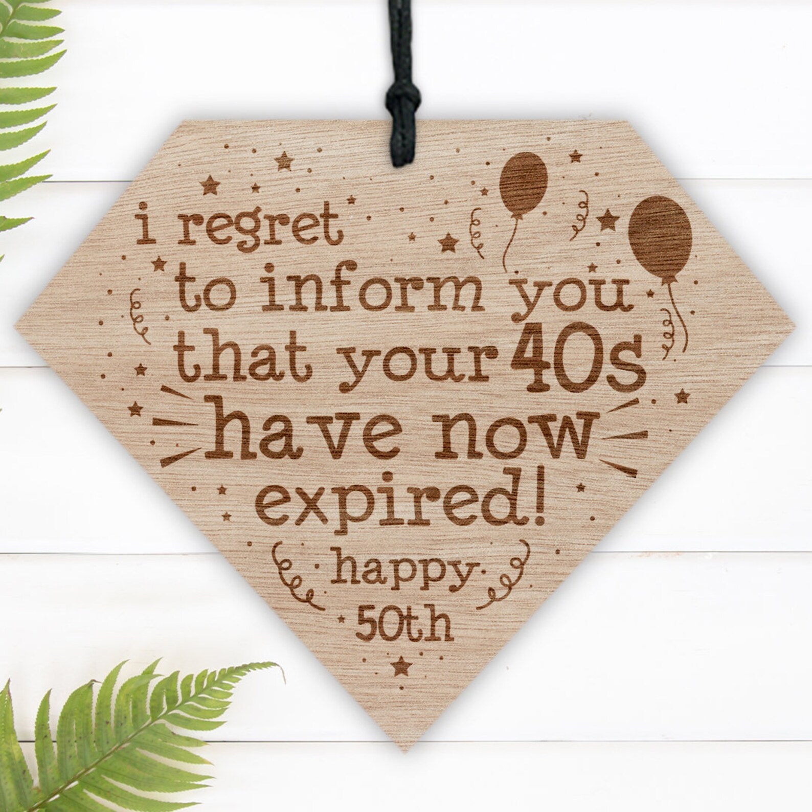 DE100 Engraved Novelty 50th Birthday Gifts for Mum Dad Sister Etsy UK