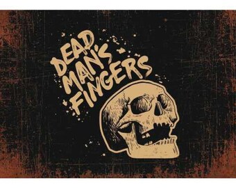 Dead Mans Finger Hazelnut Splatter Drip Wall Art Print Picture