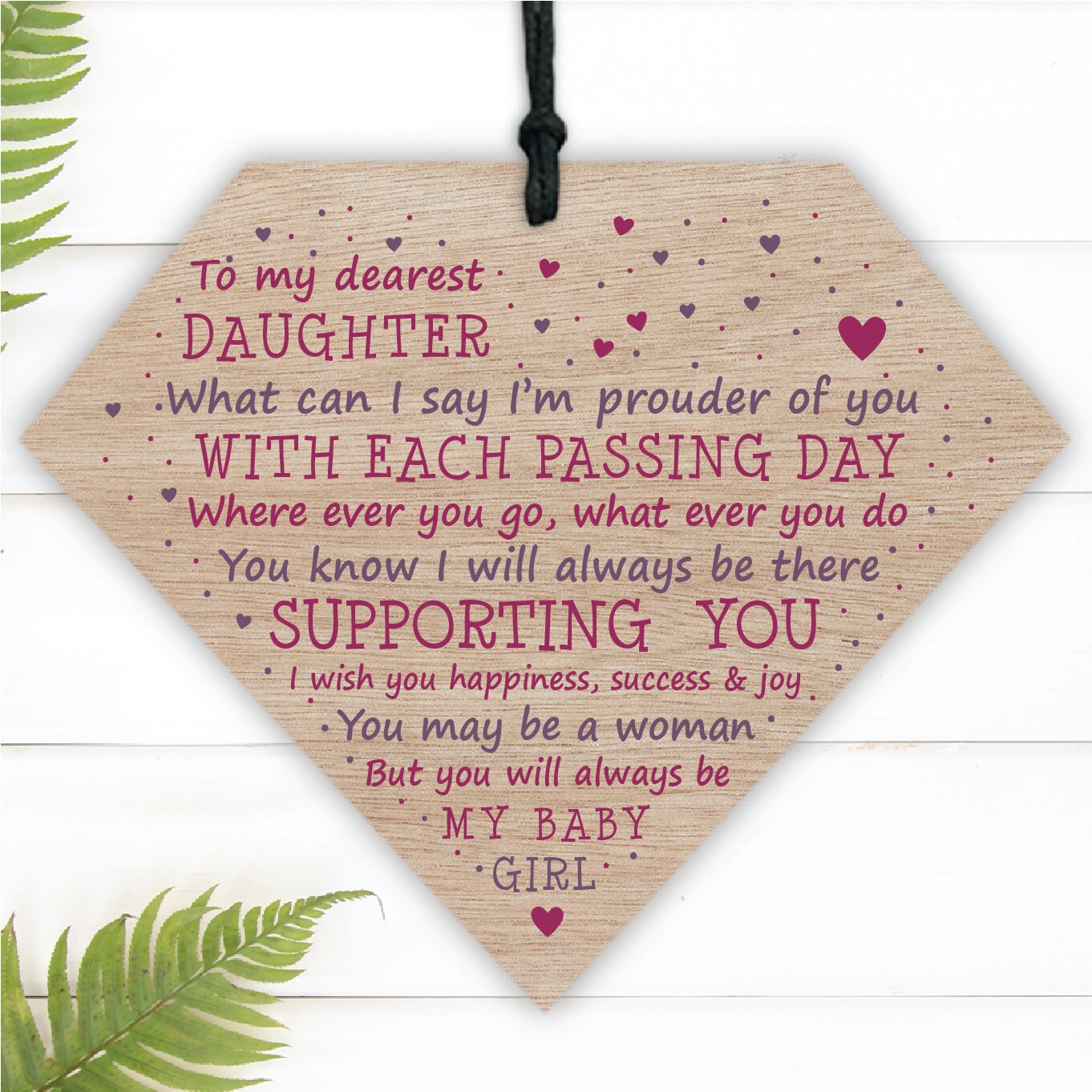 DC015 Printed Daughter Gifts From Dad Mum 18th 21st Birthday | Etsy
