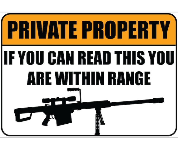 Funny Gun Warning Signs