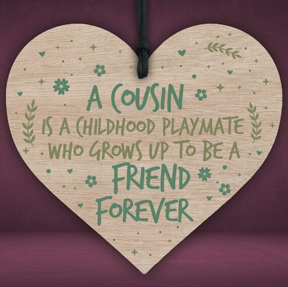 GORGEOUS HAND-CRAFTED WOODEN PLAQUE/GIFT/SIGN FOR A SPECIAL COUSIN/FAMILY GORGEOUS HAND-CRAFTED WOODEN PLAQUE/GIFT/SIGN FOR A SPECIAL COUSIN/FAMILY