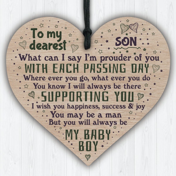 024 Son Gifts From Dad 18th 21st Birthday Gift Card Son Gift From Mum Gift For Him Keepsake Memory