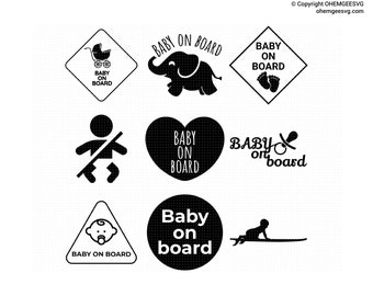 Download Baby On Board Svg Etsy