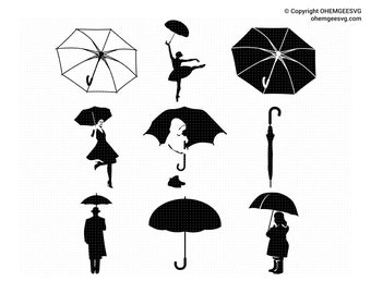 Download Girl Umbrella Svg Etsy