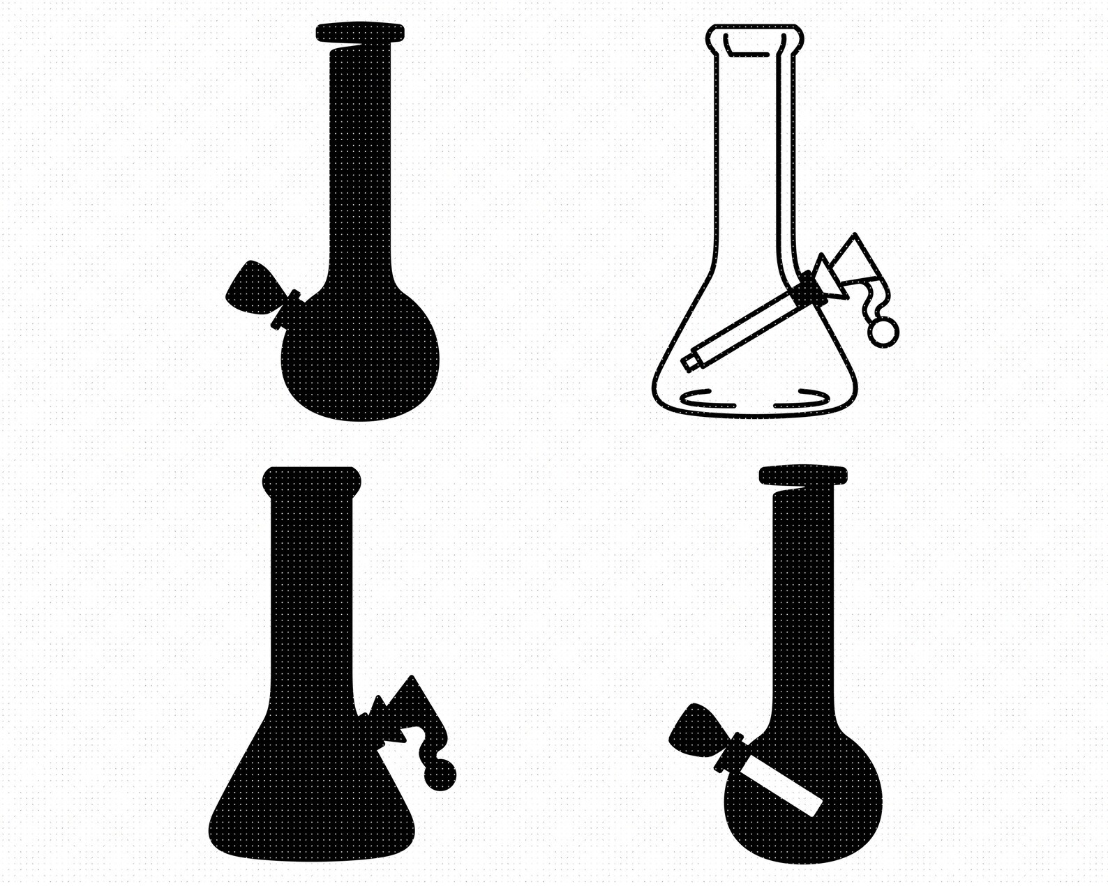 Glass Bong SVG Bundle Glass Bong Svg Bong Svg Cannabis Svg Etsy