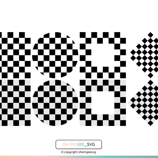 Checkered Pattern Svg, Checkerboard Clipart, Check Png, Checkered Dxf, Checkered Pattern Eps, Checkerboard Cut File, Check Silhouette