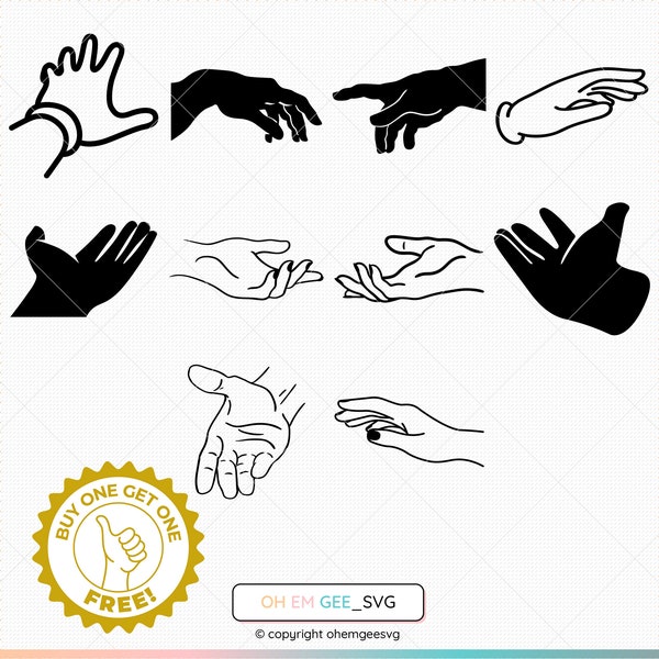 Hand Reaching Out Svg, Hand Sign Png, Hands Dxf, Hands Eps, Helping Hand Cricut, Female Hand Reaching Out Svg, Open Palm Clipart