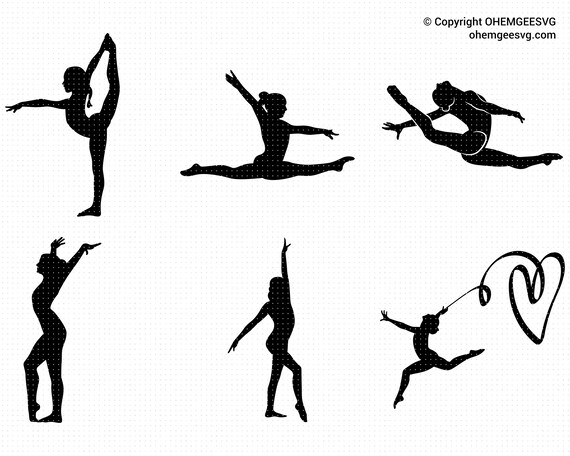 Download Gymnastics Silhouette Svg Bundle Gymnastics Svg Gymnastics Etsy