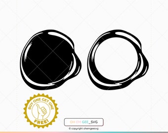 Sigillo di cera vuoto SVG, Sigillo di cera vuoto PNG, Clipart sigillo di cera, Sigillo di cera DXF, Sigillo di cera EPS, Sigillo di cera Cricut, File di taglio sigillo di cera, Sigillo Silhouette