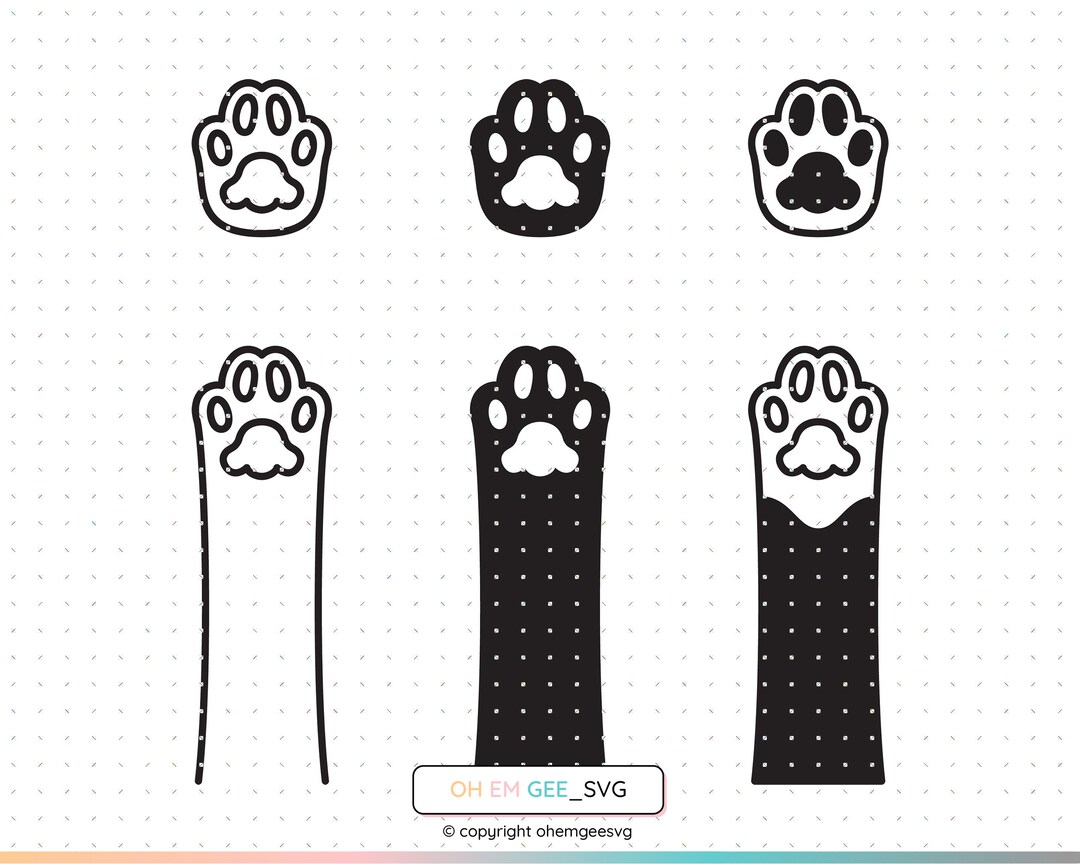 Cat’s Paw Svg, Cat Paw Clipart, Cat Paws Png, Cat Paw Dxf, Cat’s Paw