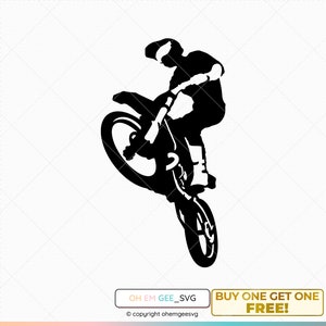 Motocross Bike Svg, Motorcycle Racing Clipart, Racing Png, Motocross Dxf, Motocross Bike Cricut, Motorcycle Cut File, Motorcycle Silhouette