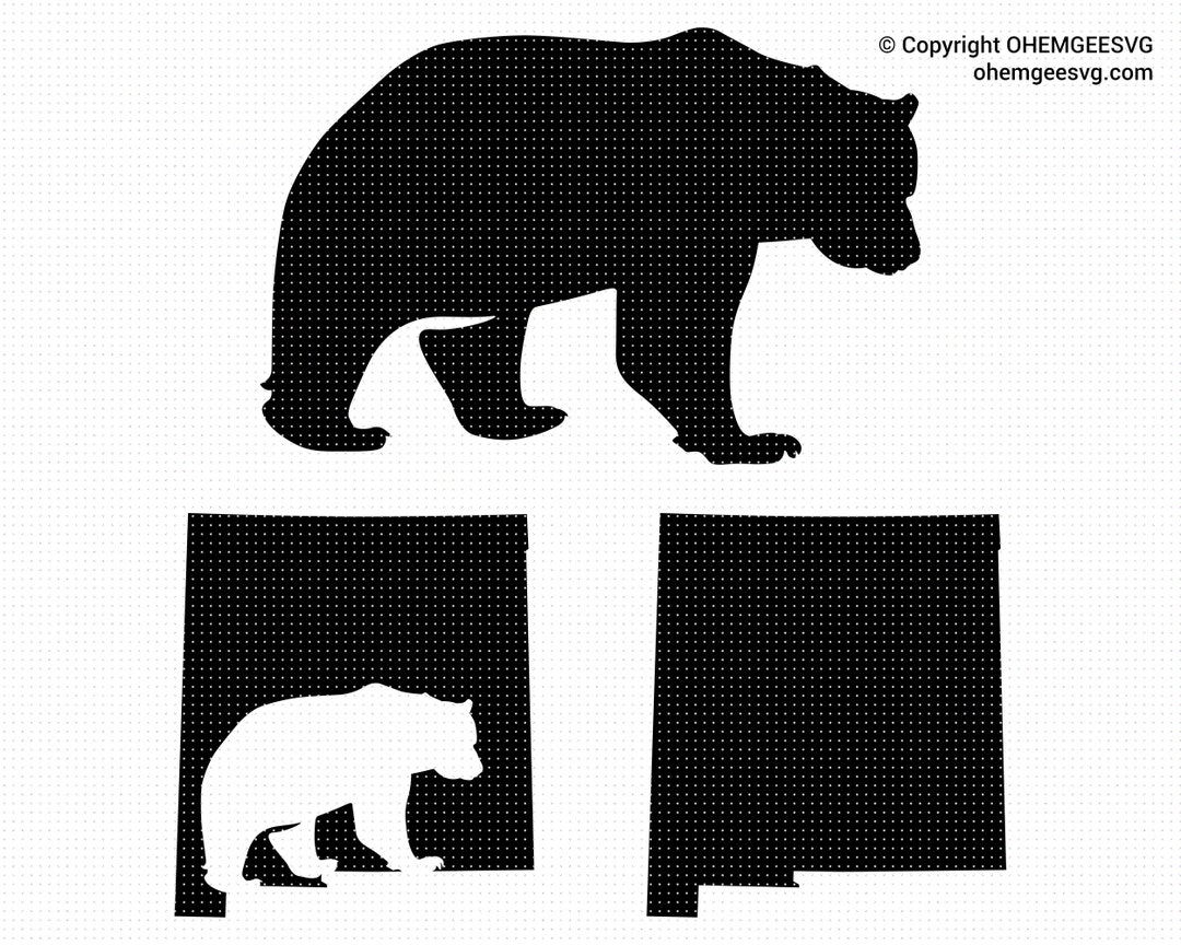 New Mexico Black Bear Saved in Svg and Png Files, New Mexico Map Png ...