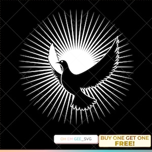 Dove Svg, Holy Spirit Clipart, Christian Png, Dove Dxf, Holy Spirit Eps, Christian Cricut, Dove Cut File, Holy Spirit Silhouette, Dove Png