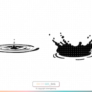 Water Ripple Svg, Water Splash Png, Water Ripple Clipart, Water Splash Dxf, Water Ripple Eps, Water Splash Cricut, Water Ripple Silhouette