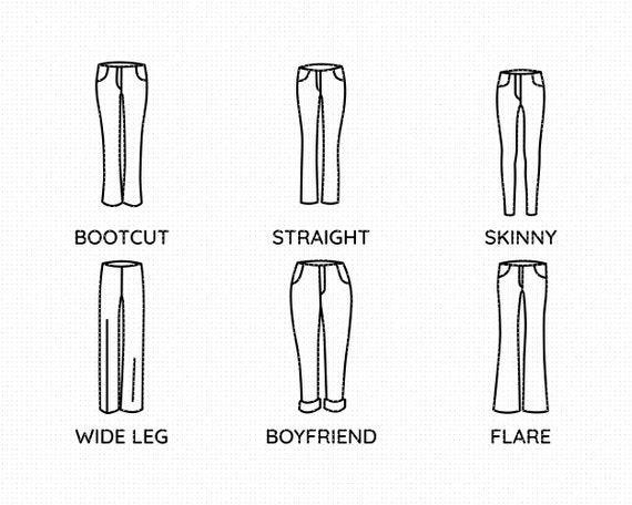 Women's Jeans SVG Bundle Women's Jeans SVG Skinny | Etsy