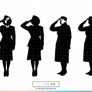 Female Salute Saved in Svg and Png Files, Woman Salute Clipart, Woman Salute Dxf, Female Salute Eps, Woman Salute Cricut, Female Silhouette