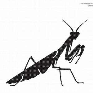 Praying Mantis Svg, Mantis Svg, Insect Svg, eps, png, dxf, clipart for cricut and silhouette